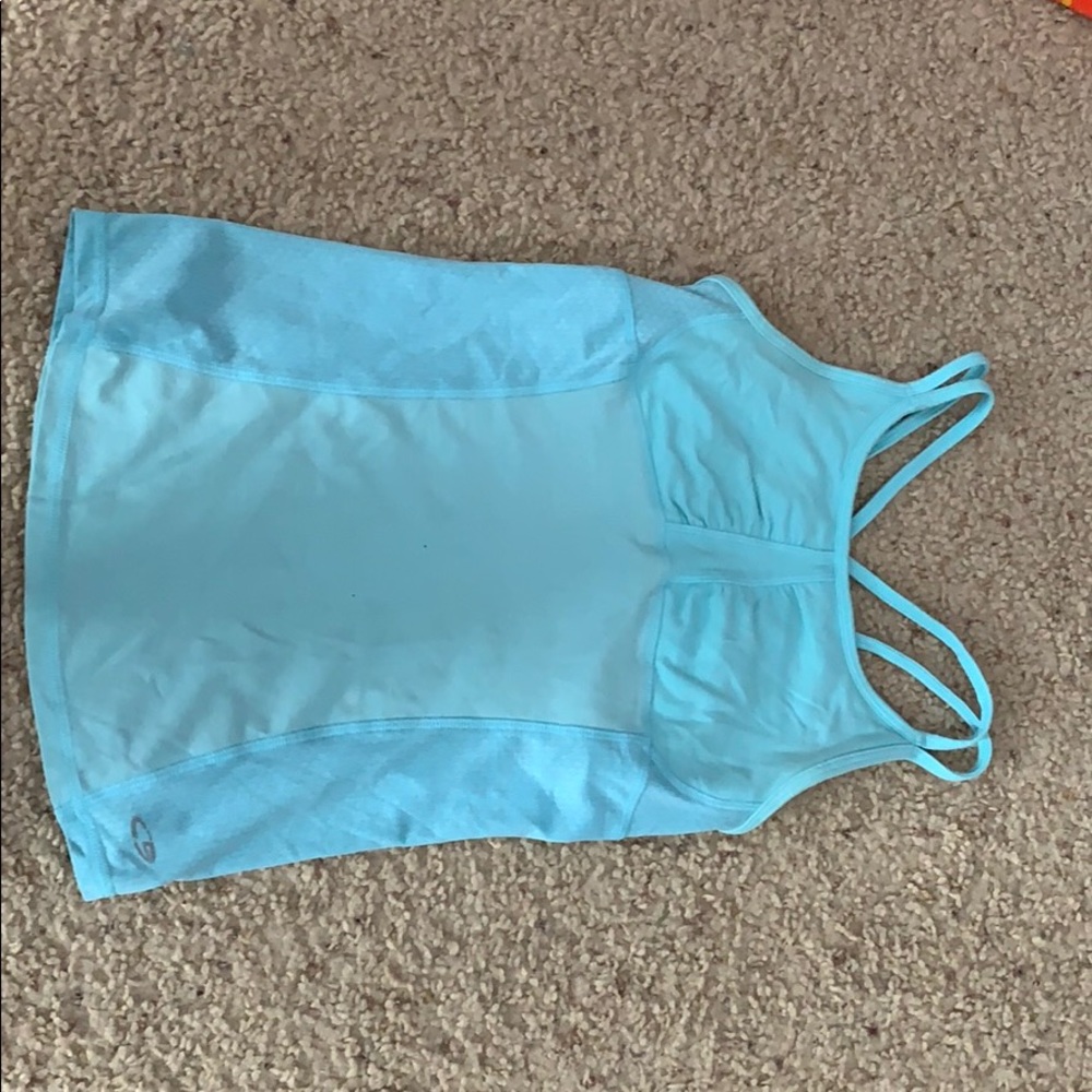 Light blue workout/athletic tank top